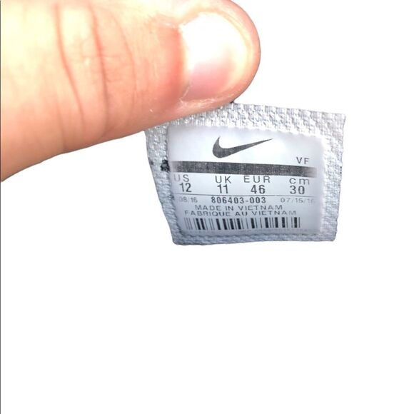 RARE 2016 Nike Air Force 1 High 07 LV8 Black Gum Size 12 - Picture 13 of 16